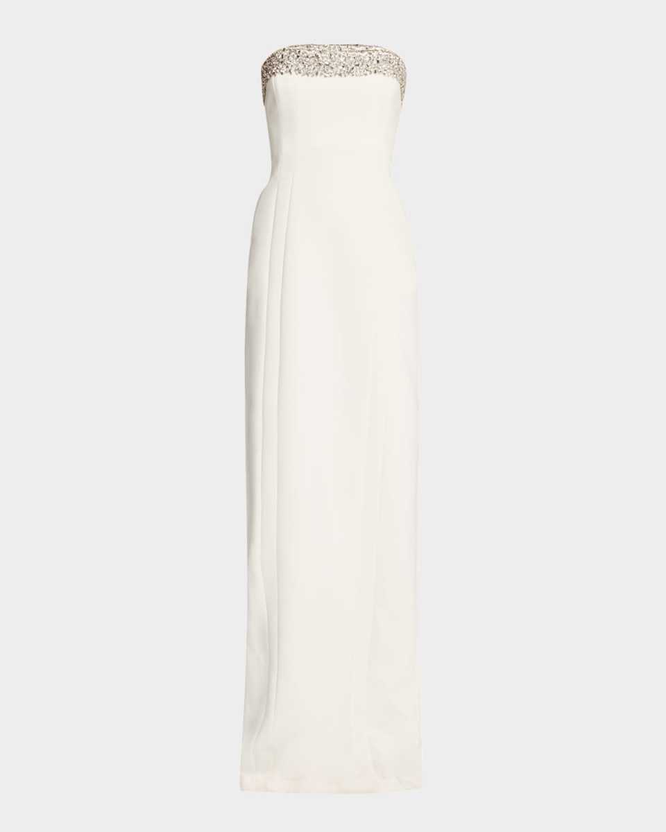 Elizabeth Embellished Strapless Gown